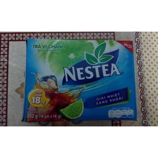 Trà Nestea vị chanh Nestlé hộp 252g (18 gói/hộp)