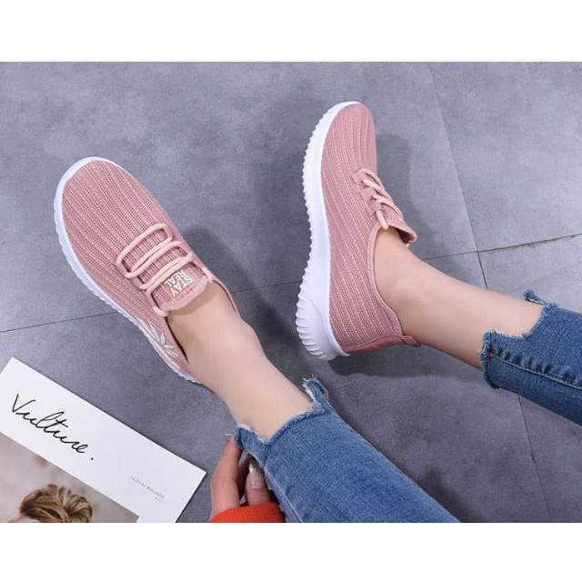 giày lười thể thao nữ thời trang siêu nhẹ siêu êm size 36 - 40