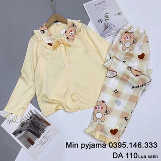 Đồ bộ mặc nhà, Lụa Satin tay dài quần dài