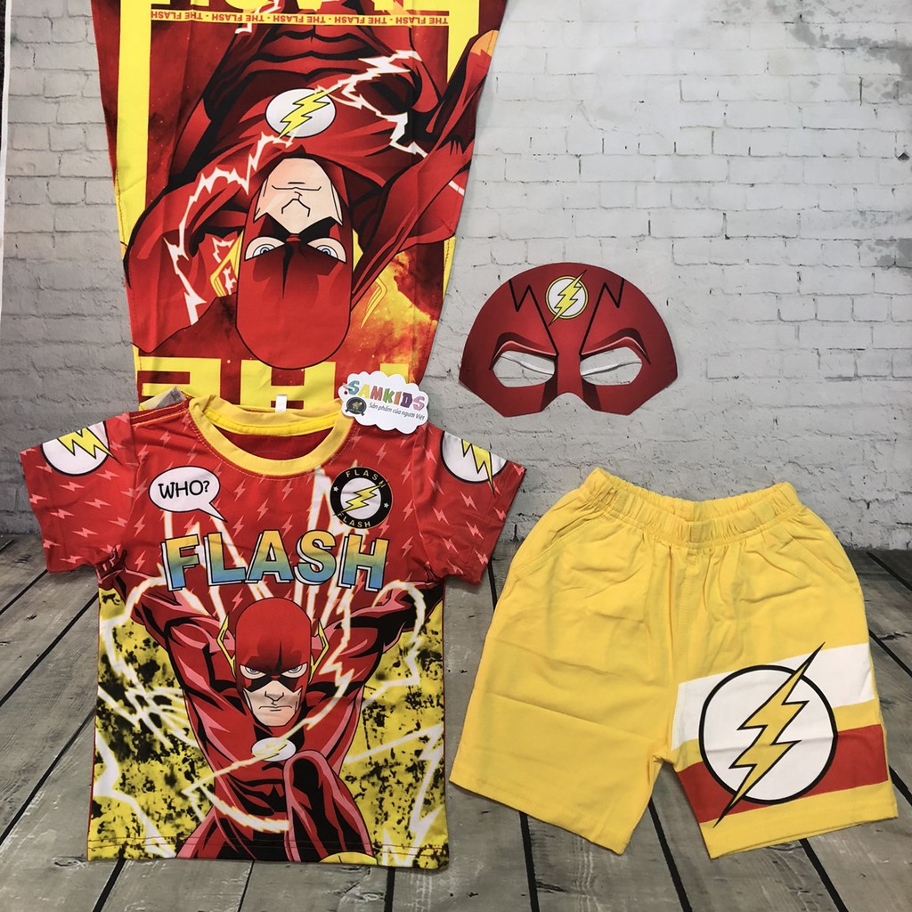 Bộ bé trai - hàng xịn - chất đẹp (tặng choàng nạ) Herokids FLASH2101