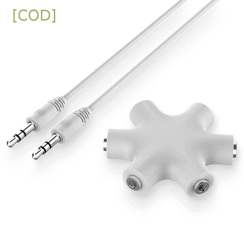 Dây Cáp Âm Thanh Chia 3.5 Jack 1 Đầu Cắm Sang 5 Ổ Cắm 3.5mm Chuyên Dụng