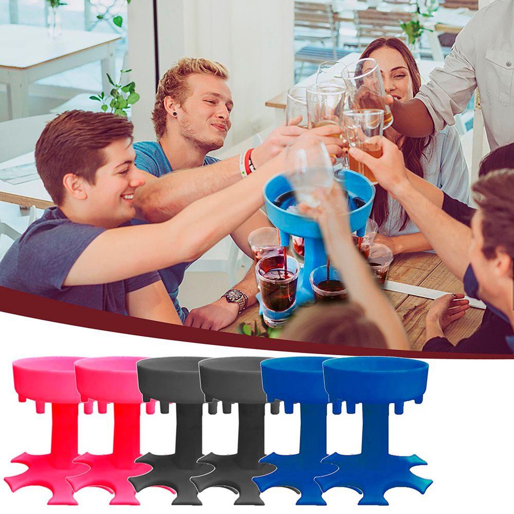 Giá Đỡ Ly Cocktail 6 Ngăn Bằng Nhựa Tiện Dụng