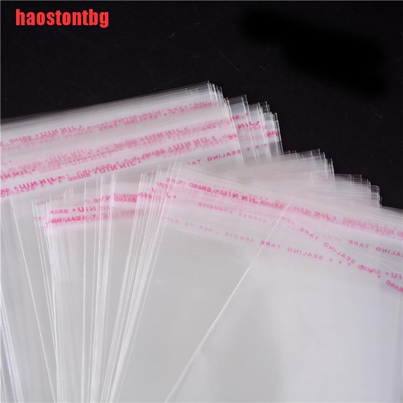 Set 100 Túi Nhựa Dán Miệng Trong Suốt Đựng Trang Sức Tiện Dụng