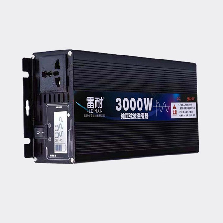 Bộ kích điện - Chuyển đổi điên 12v 3000W Sin chuẩn có đồng hồ hiển thị công suất