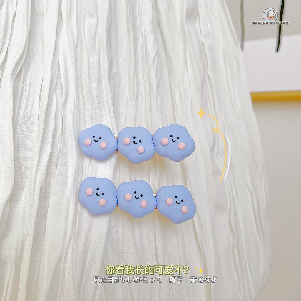 Dễ Thương Kẹp Tóc Hình Đám Mây Và Ngôi Sao Hoạt Hình Phong Cách Nhật Bản Cho Nữ