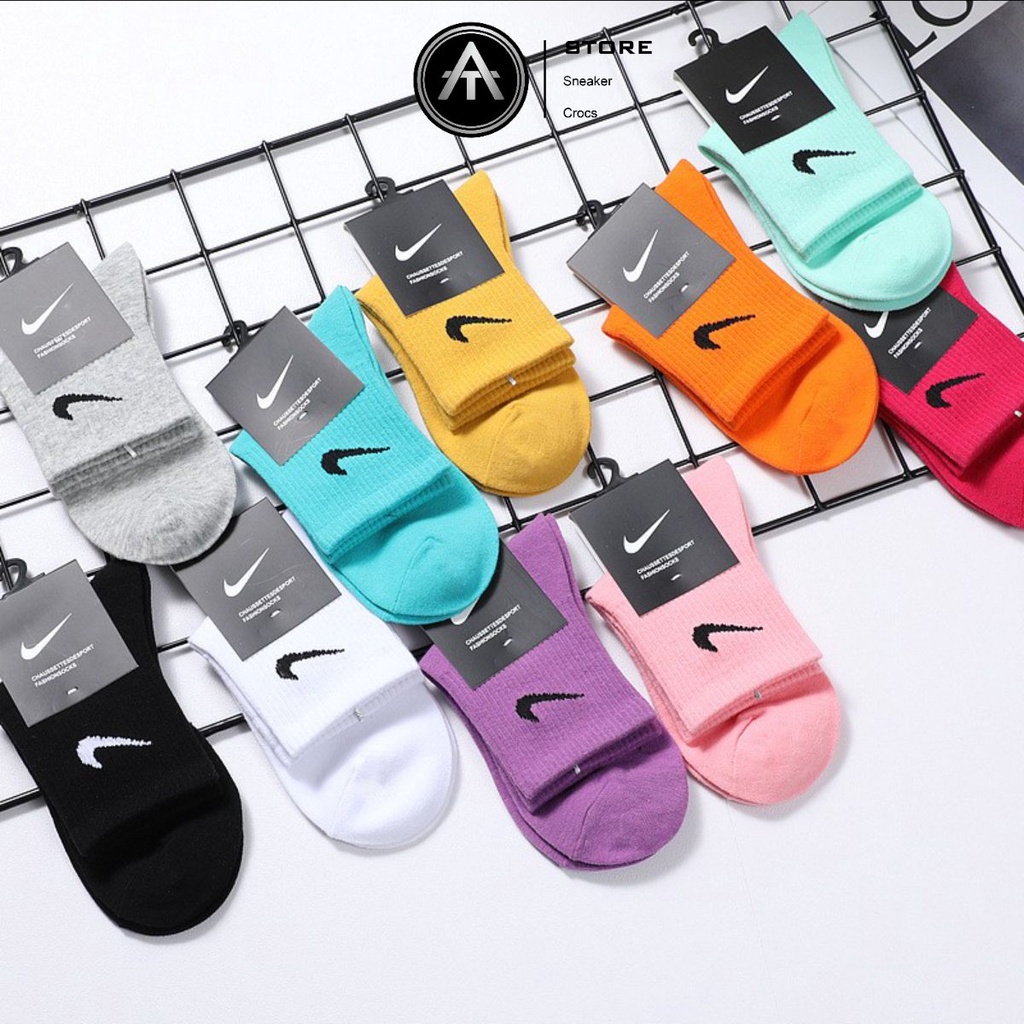 Tất vớ dệt kim ni ke, adi das thể thao nam nữ cổ cao lửng lỡ unisex dài ngang bắp chân ❤