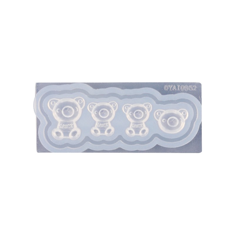 Khuôn Silicone Tạo Hình Làm Móng Tay 3d Hình Gấu Diy