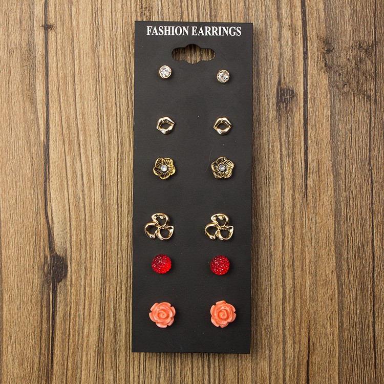 Set bông tai nữ đẹp ( 6 đôi )