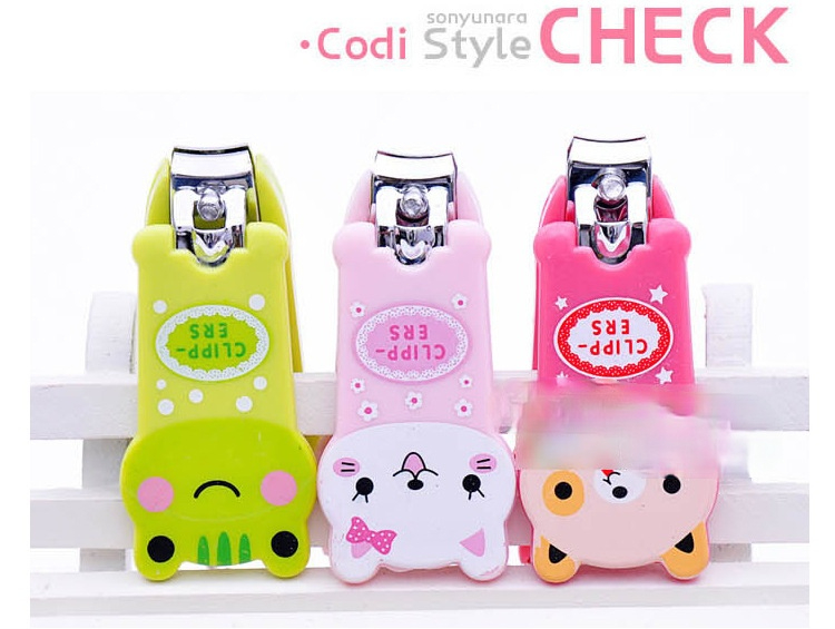 [Hàng mới về] Kẹp cắt móng tay làm từ thép không gỉ hình động vật hoạt hình mini