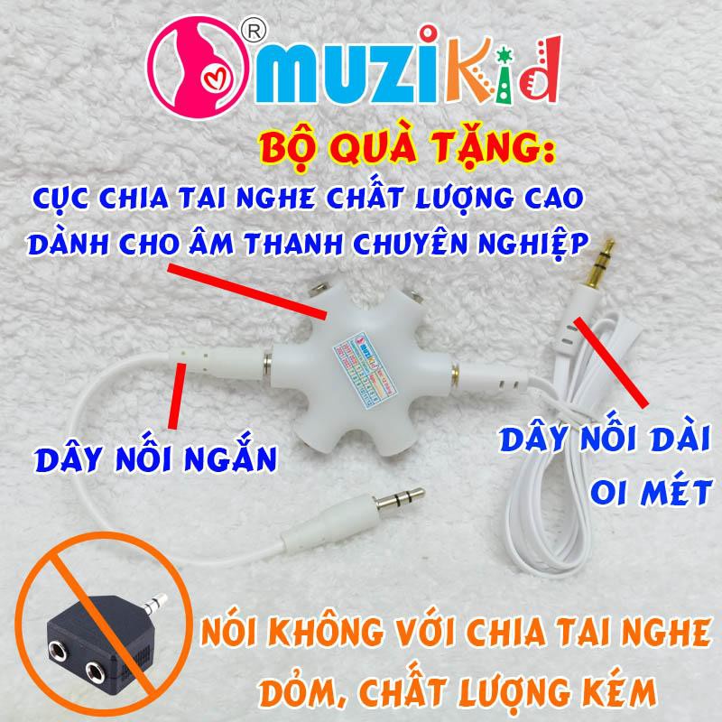 Tai nghe bà bầu - tai nghe thai nhi Muzikid hàng chính hãng cao cấp an toàn cho mẹ và bé - Xiimom