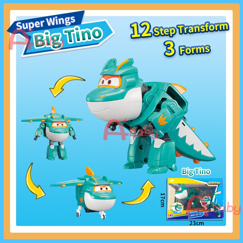 Super Wings 11 Đồ chơi robot biến hình thành lime/ tony/ tino cho bé