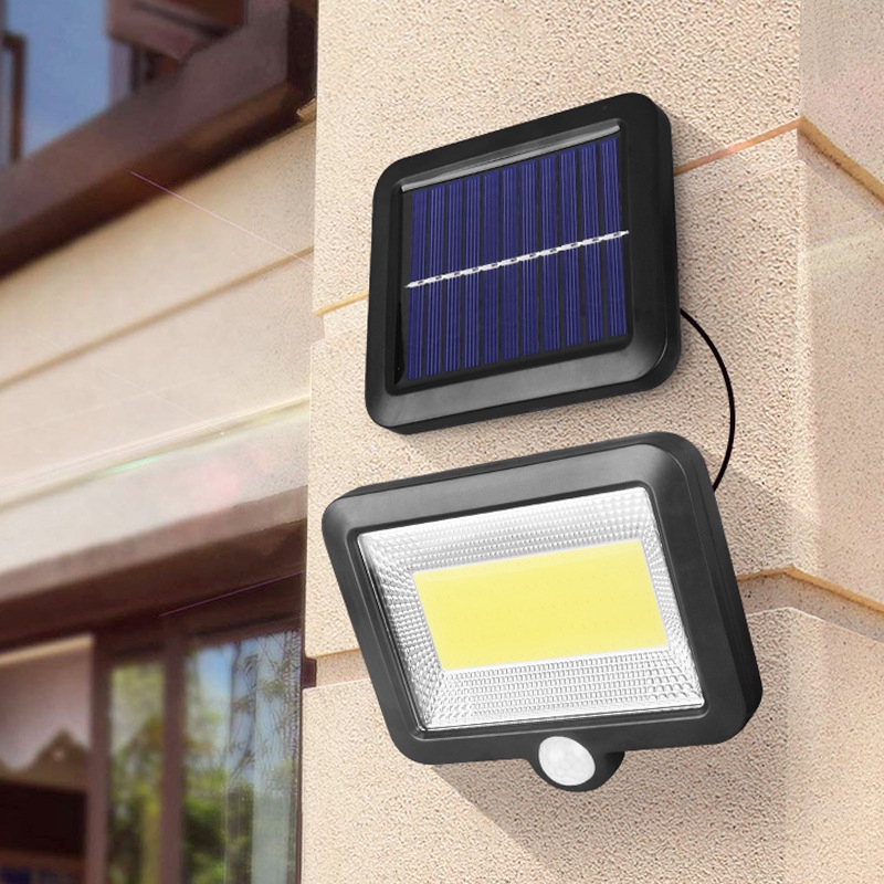 LED đèn led năng lượng mặt trời Chia chống thấm nước ngoài trời Đèn cảm biến chuyển động mặt trời 56/100 LED【YXC】