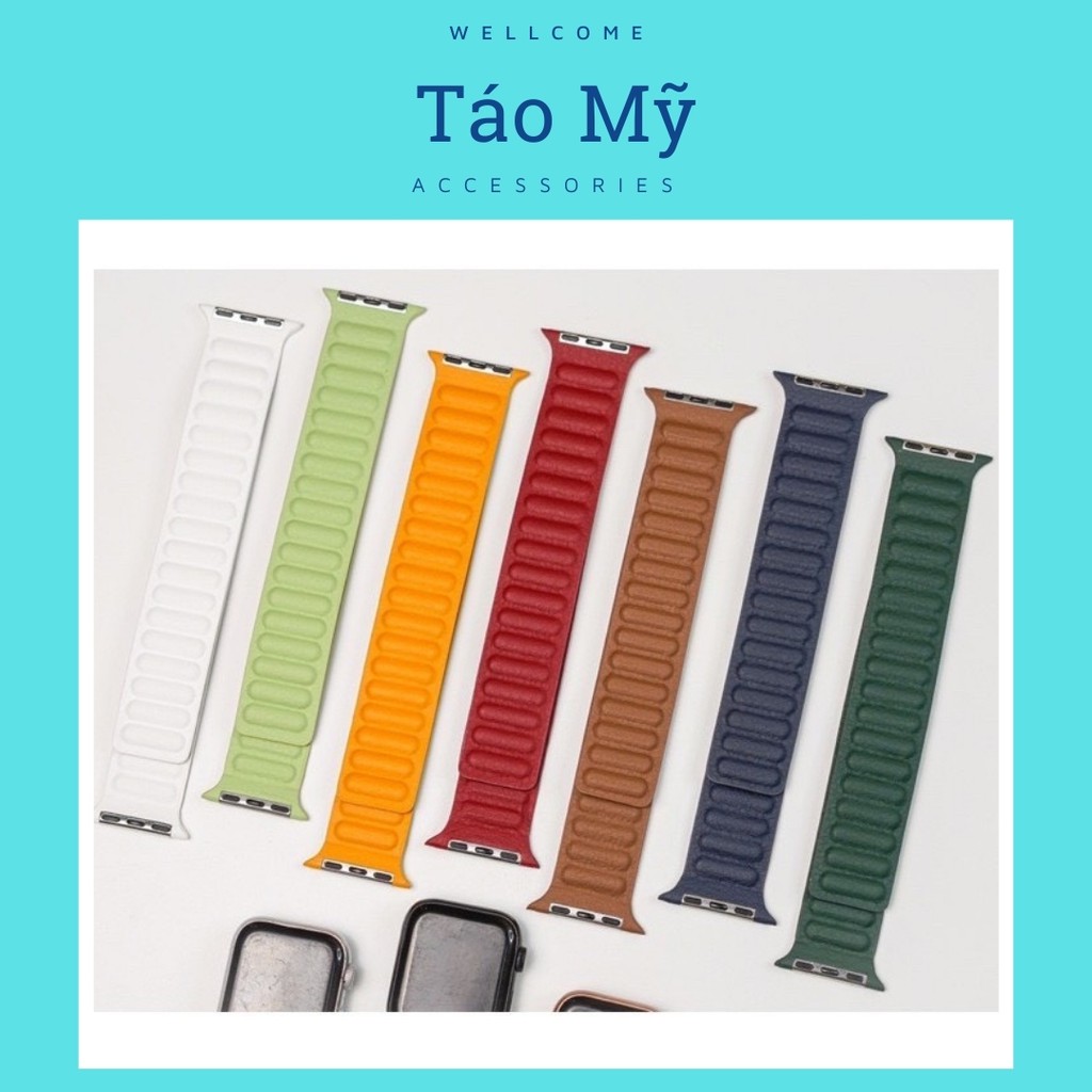 Dây Apple Watch Leather Link Da Mới 2021 Cực Chất