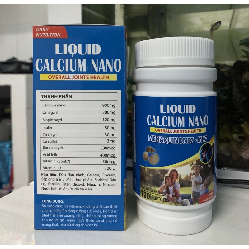 LIQUID CALCIUM NANO - BỔ SUNG Canxi giúp phòng chống còi xương, tăng cường phát triển hệ xương...