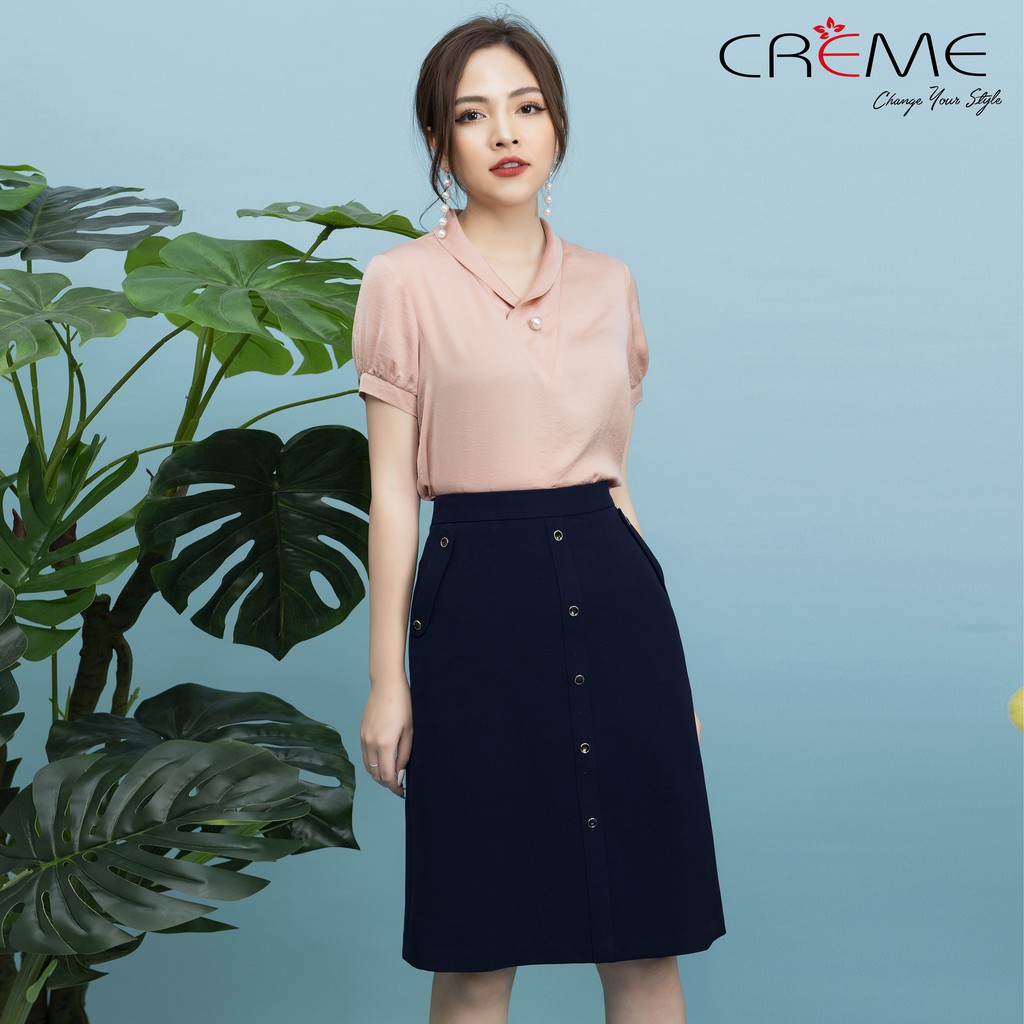 [Mã FAMALLT5 giảm 15% đơn 150k] Chân váy dáng A Công sở CV0017 CREME | BigBuy360 - bigbuy360.vn