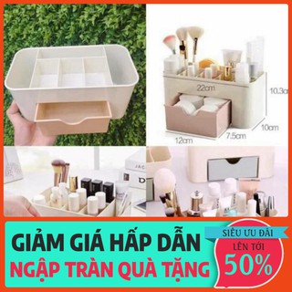 Kệ mỹ phẩm Hộp mỹ phẩm nhựa mini 1 tầng- Kệ mỹ phẩm nhựa đa năng
