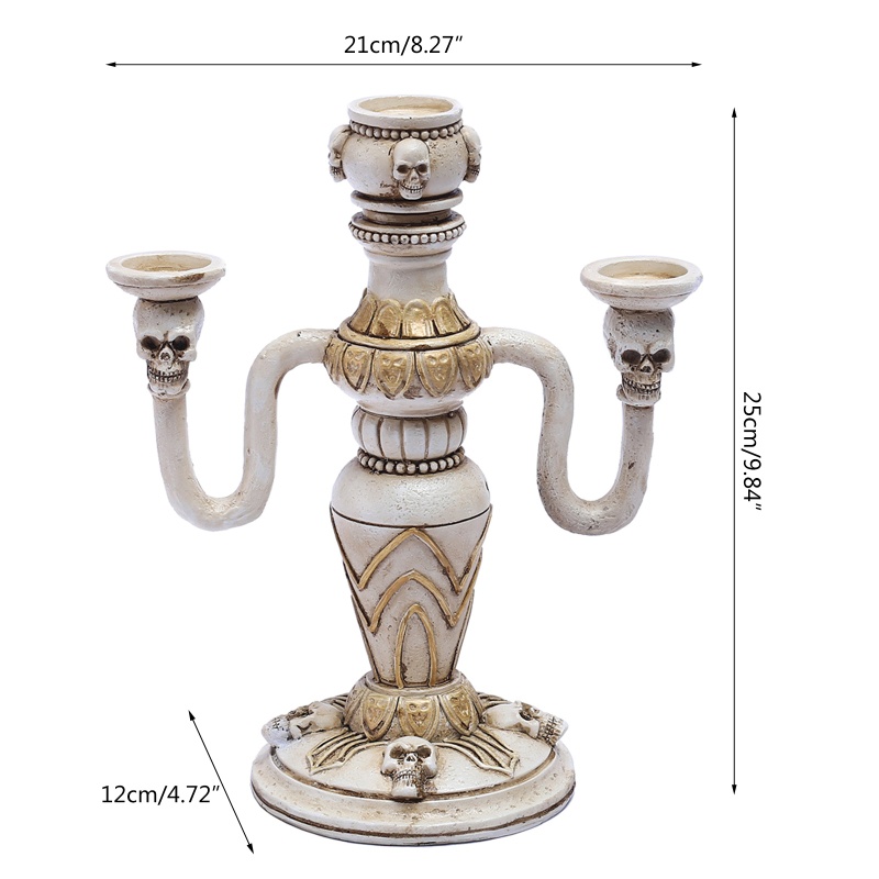 Giá Đỡ Nến Hình Đầu Lâu Độc Đáo Trang Trí Tiệc Cưới / Sinh Nhật