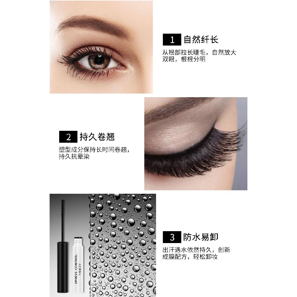 (hàng Mới Về) Mascara Chống Thấm Nước Lâu Trôi Với Đầu Cọ Nhỏ Tiện Dụng | BigBuy360 - bigbuy360.vn