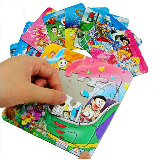 Tranh Ghép . Xếp Hình 16 Mảnh Giấy Bìa