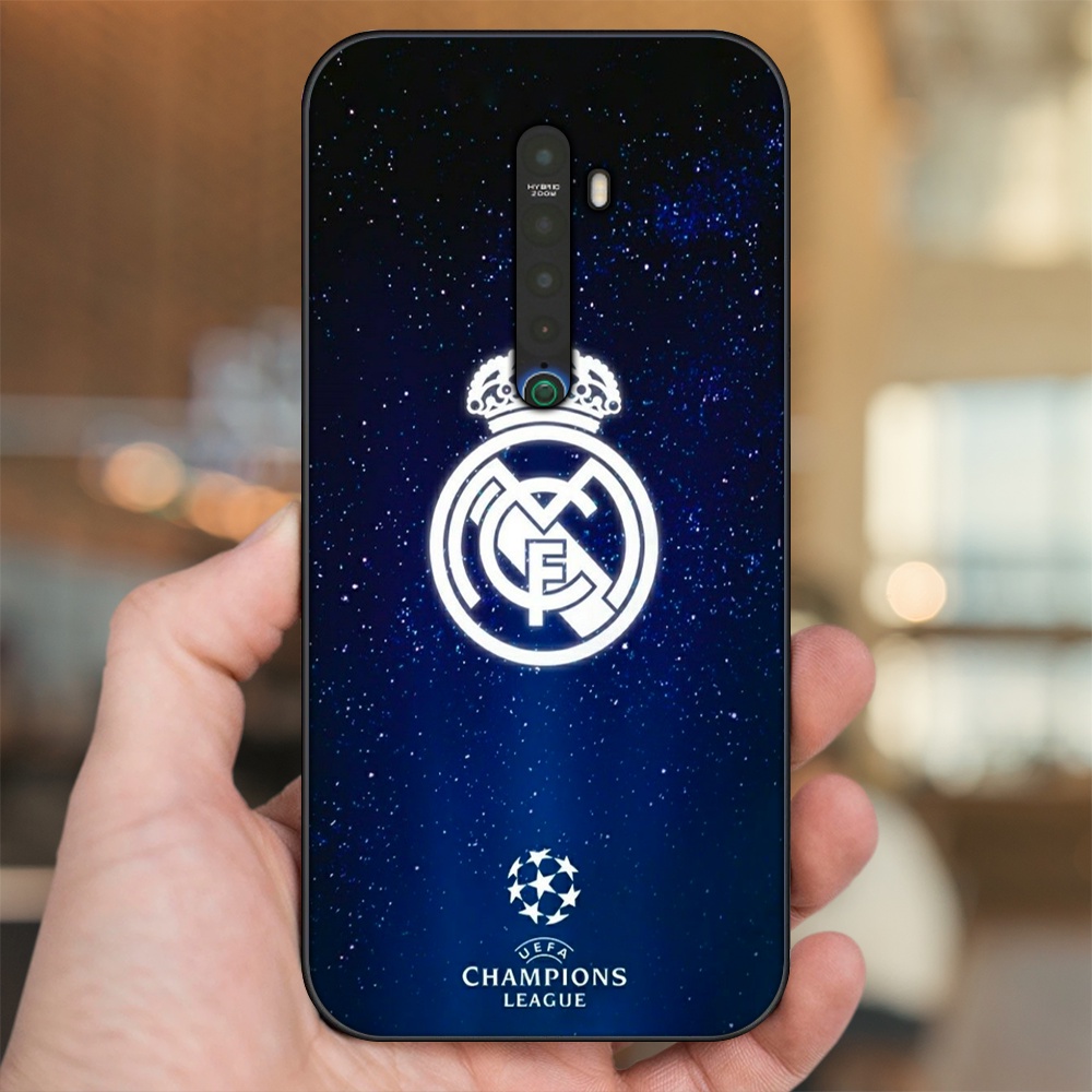 Ốp lưng Oppo Reno 2 viền đen in hình Real Madrid