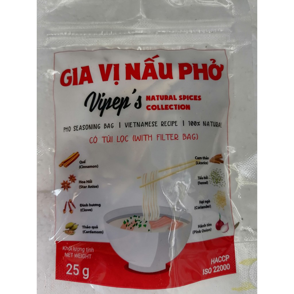 Gia vị nấu phở [VN] VIPEP Pho Seasoning (cpd-hk)