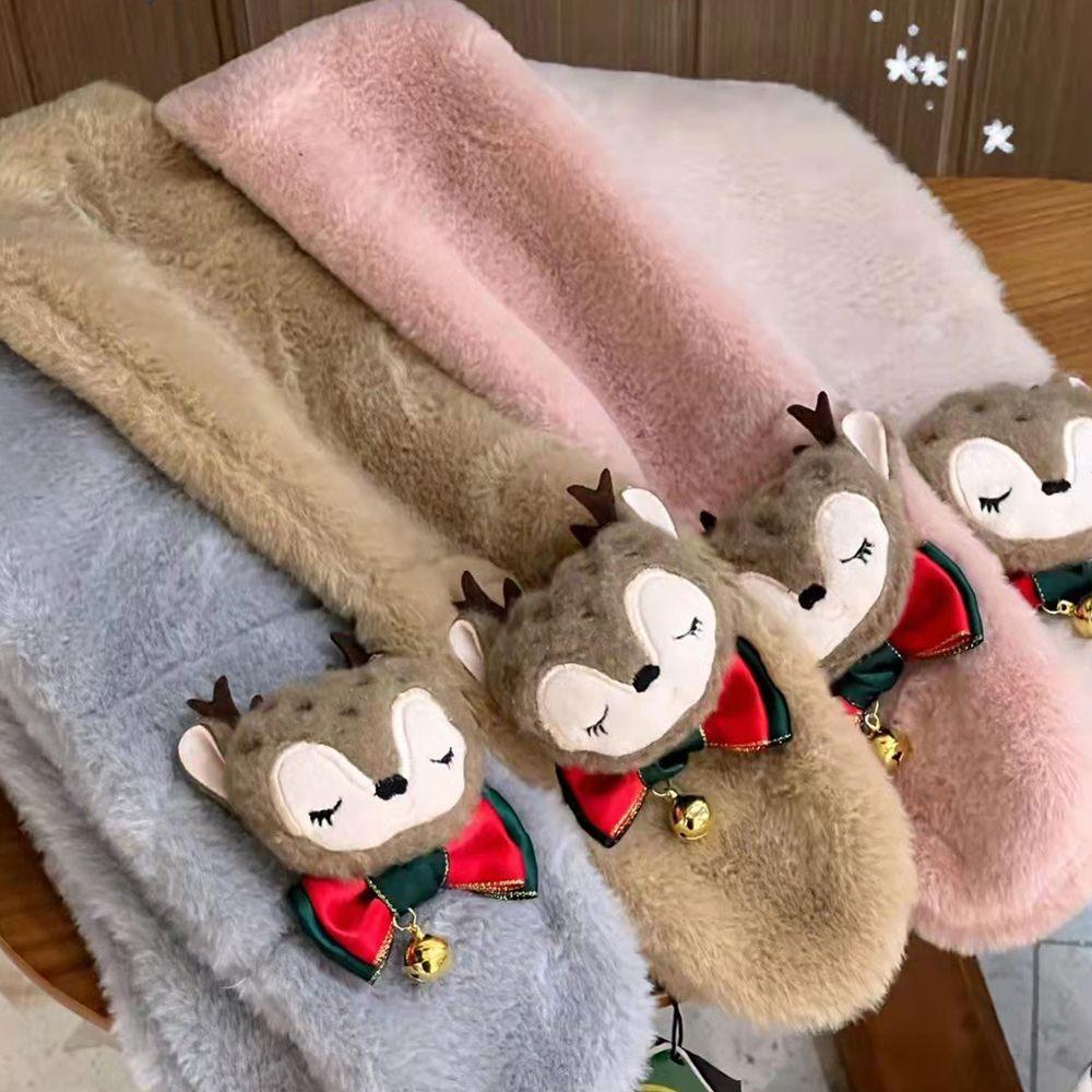 Khăn Choàng Cổ Giữ Ấm Họa Tiết Hoạt Hình Dễ Thương Cho Bé