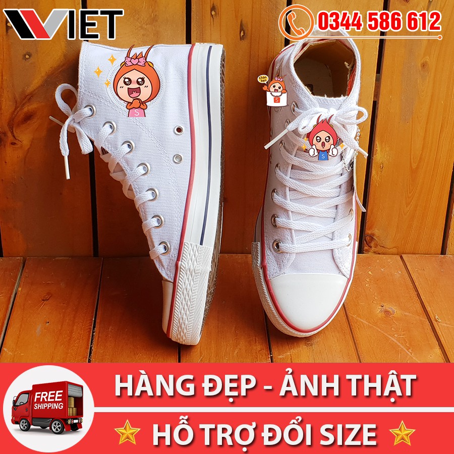 [FREE SHIP TOÀN QUỐC] Giày Thể Thao CV Classic Trắng Cao Cổ Giá Rẻ | BigBuy360 - bigbuy360.vn