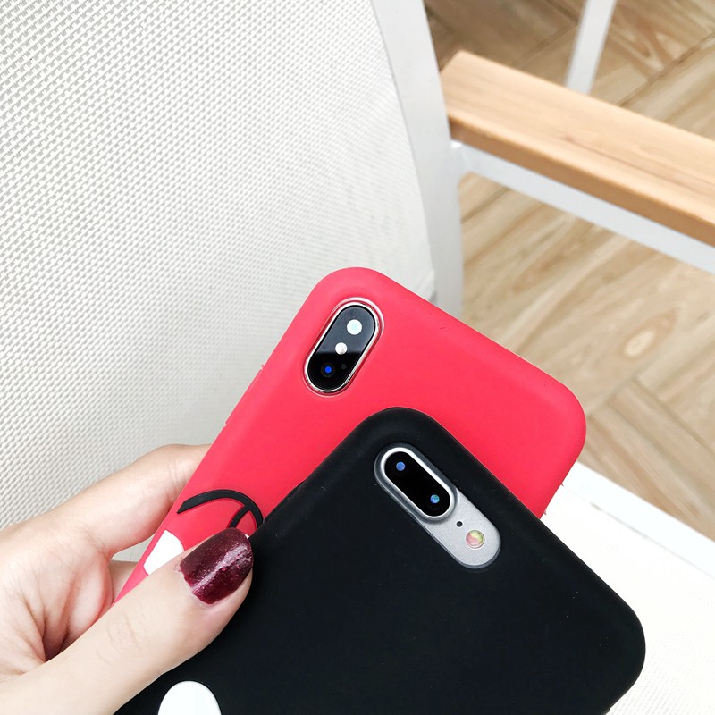 Ốp điện thoại hình nơ/bàn tay hoạt hình dễ thương kèm dây đeo cho Iphone 5 5s se 6 6s 6+ 6s+ 7 8 7+ 8+ X Xs