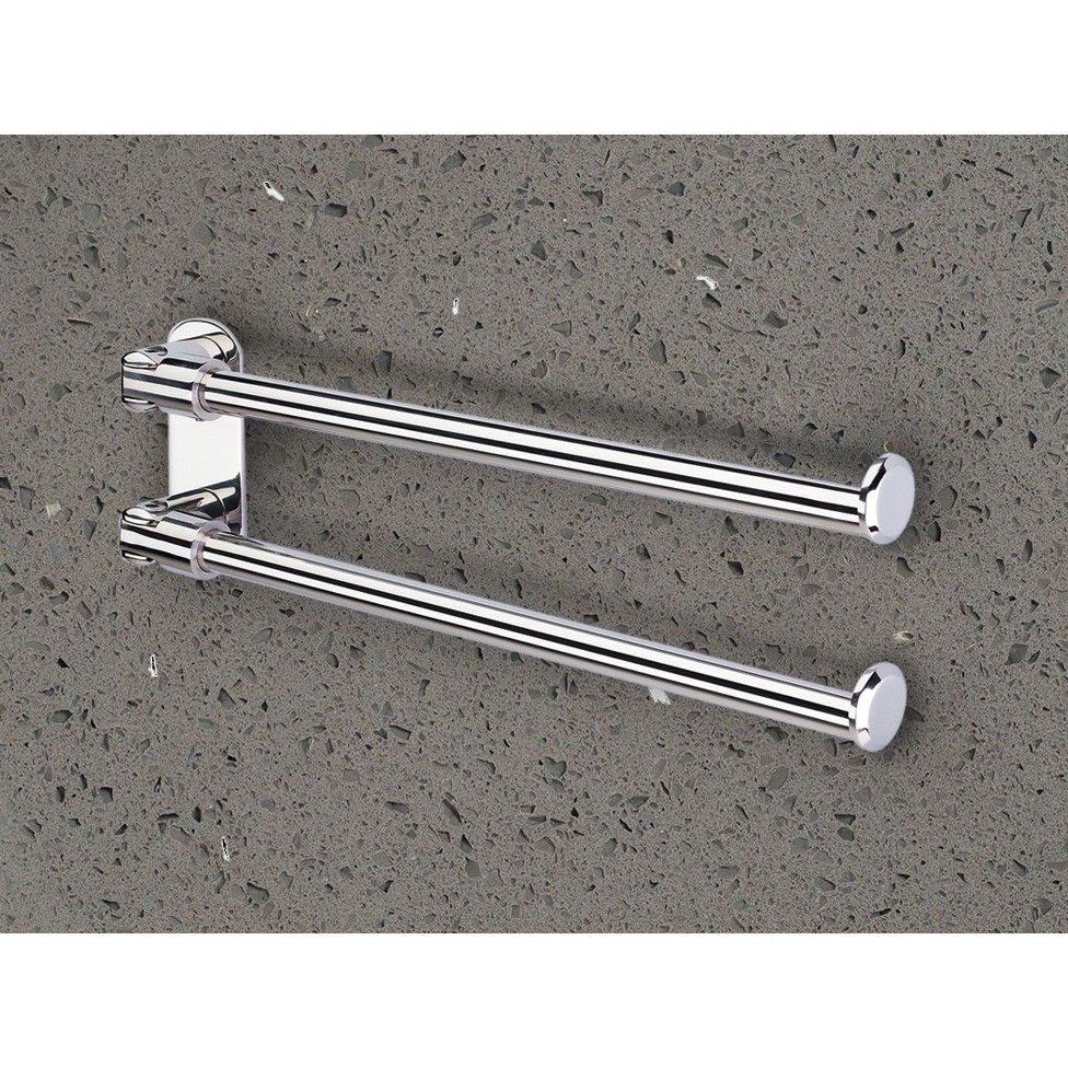Thanh máng khăn đôi BAO Inox BN140 sáng bóng theo thời gian, không lo hỏng hóc