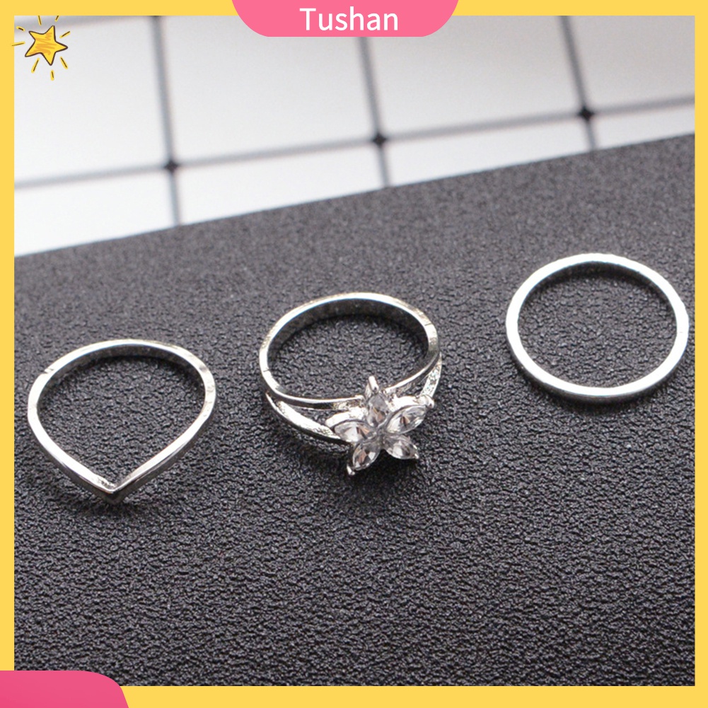 Set 3 Nhẫn Đeo Ngón Chân Phong Cách Retro