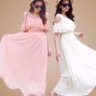 D597-đầm maxi bèo ngực