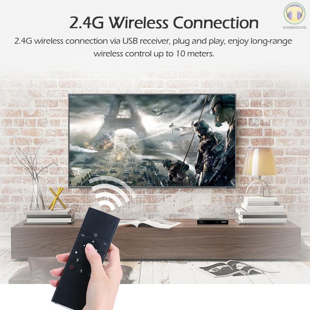 Điều Khiển Từ Xa 2.4g 6 Trục Kèm Mic 3-gyro & 3-gravity Cho Tv Thông Minh Mini Pc Android Tv Box