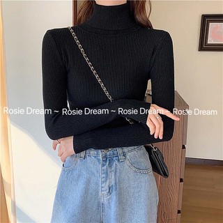 Áo Len Nữ Cổ Lọ Lông Cừu Hàng Quảng Châu Cao Cấp, Áo len gân cao cổ lọ (hàng Quảng Châu) - Rosie Dream Rosie Dream Shop #4