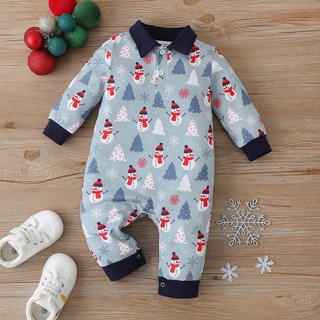 Bộ Áo Liền Quần Hình Người Tuyết Cho Bé Trai & Gái Sơ Sinh
