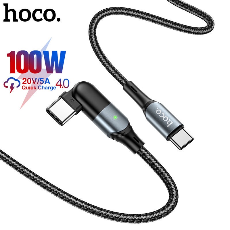 Dây Cáp Sạc Nhanh HOCO U100 USB C Sang Type-C Cho xiaomi Mi 9 Pd 100W 4.0