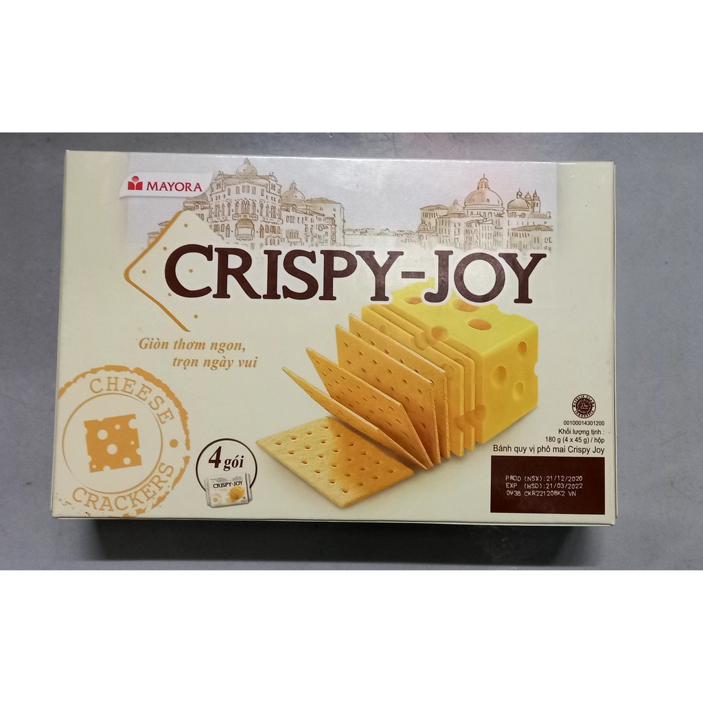 Bánh quy phô mai Crispy joy 156gr