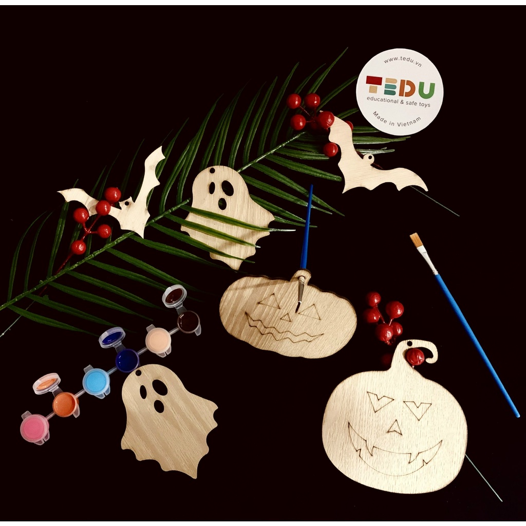 Đồ chơi gỗ trang trí Halloween – Đồ chơi gỗ TEDU