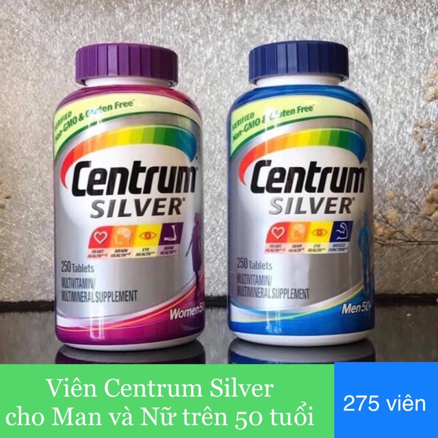 [Date 2023]Centrum Silver Women 50+ chai 275 viên | Thế Giới Skin Care