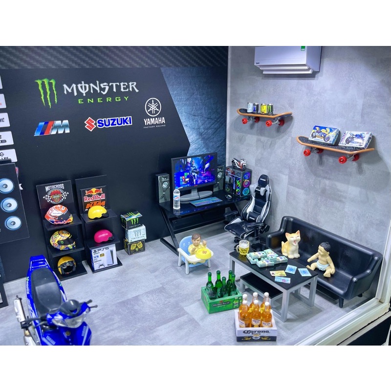 Mô hình máy lạnh mica 1/6 - 1/12