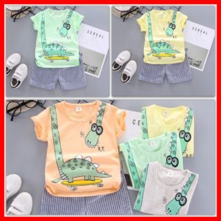 Set 3 bộ quần áo trẻ em m40 🇧🇴 bộ hè cho bé 🇧🇴 combo 3 bộ cộc tay cho bé