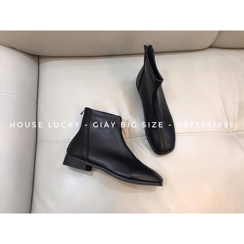 (ORDER) Bốt da trơn đế thấp 2p BIG SIZE (35-43) | BigBuy360 - bigbuy360.vn