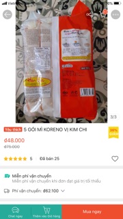 5 gói mì koreno
