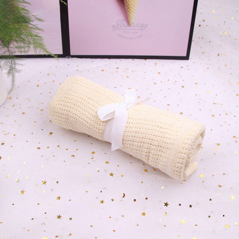 Chăn Quấn Mềm Mại Co Giãn Siêu Bền Dùng Làm Phụ Kiện Chụp Ảnh Cho Bé Sơ Sinh