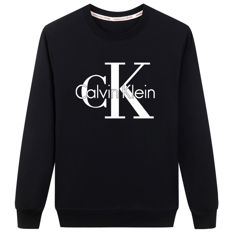 Áo Sweater Calvin Klein Vải Cotton Trơn Cổ Tròn Thoáng Khí In Họa Tiết Đơn Giản Thời Trang Cho Nam Và Nữ