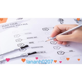 Bút chì 2B cao cấp DELI, màu bạc 12 cây/hộp CU24910