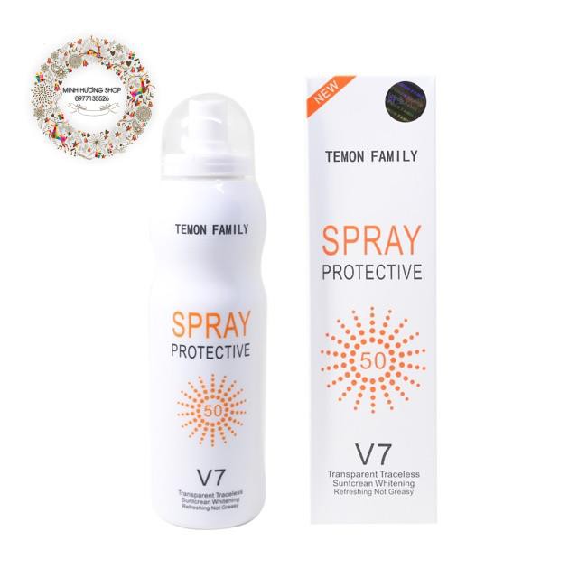 Xịt chống nắng V7 HÀN QUỐC chỉ số SPF 50++