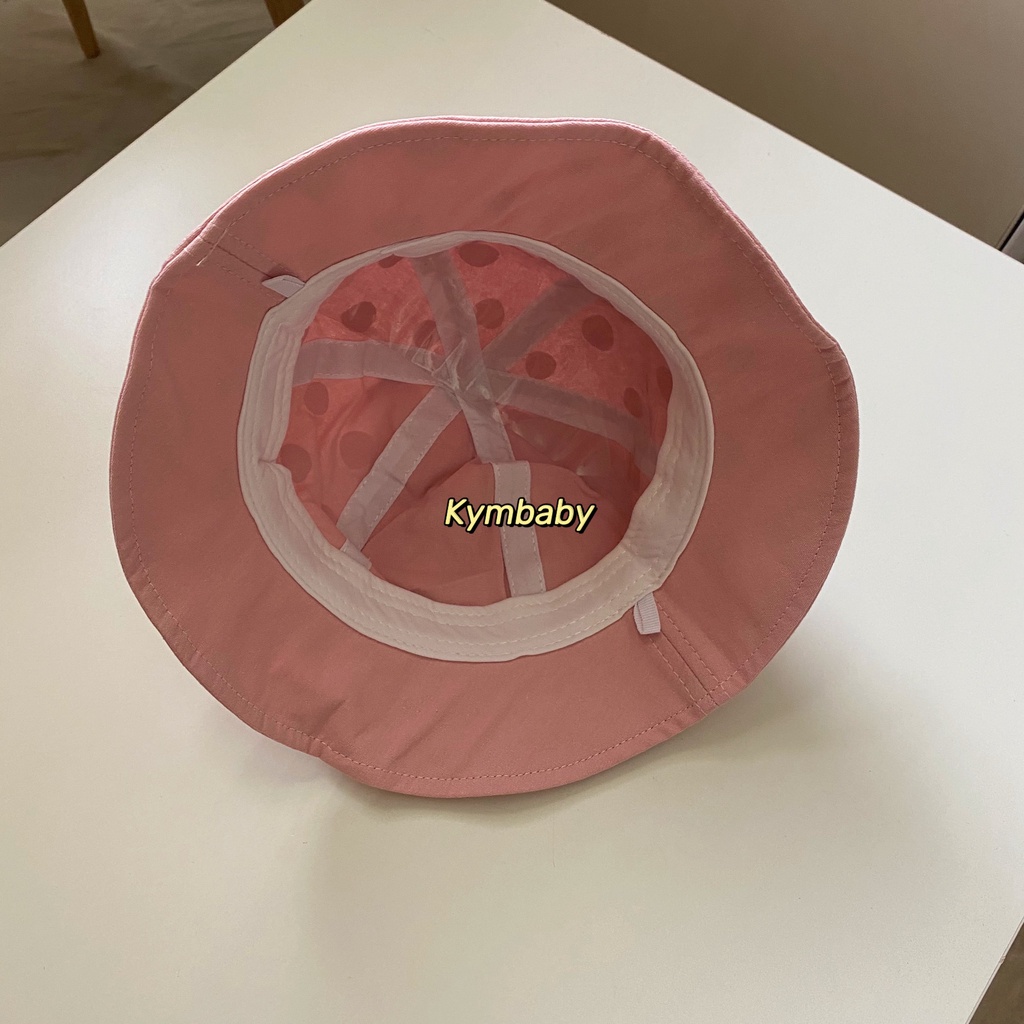 Mũ nón vành chấm bi cute ( kèm dây cài) cho bé từ 1-3 Tuổi M840