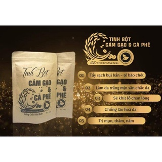 Tinh bột cám gạo cà phê tẩy da chết