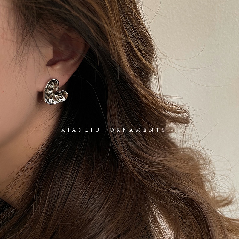 Bông Tai Hình Trái Tim Thời Trang Cao Cấp Dành Cho Nữ