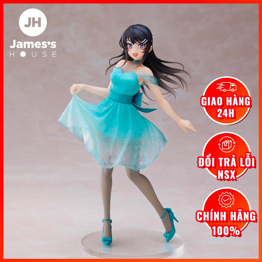 Mô Hình Figure Chính Hãng Anime Sakurajima Mai, Coreful Figure, Clear Dress Ver. (TAITO) Nhật Bản